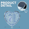 God Says I Am Name Letter In Bible Toile De Jouy Style - Personalized Heart Glass Ornament CH07 896964