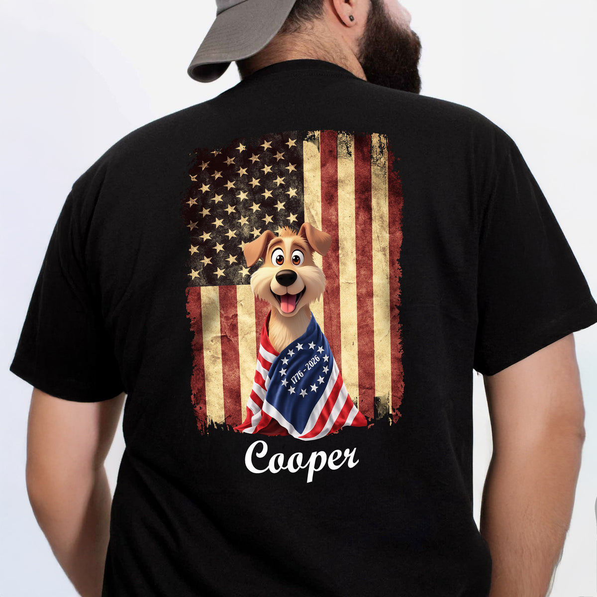 Personalized My Dog Loves America Back Shirt CH07 910538