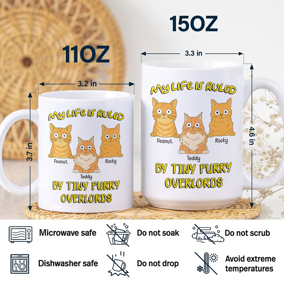 My Life Is Ruled By Cats For Cat Lover Mug TH10 892727