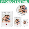 Custom Photo Daddy & Me Vertical Rectangle Brick Blocks Father's Day Gift HA75 892384