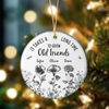 It Takes A Long Time To Grow An Old Friend Toile De Jouy Vintage French Style Personalized Ceramic Ornament HA75 897094