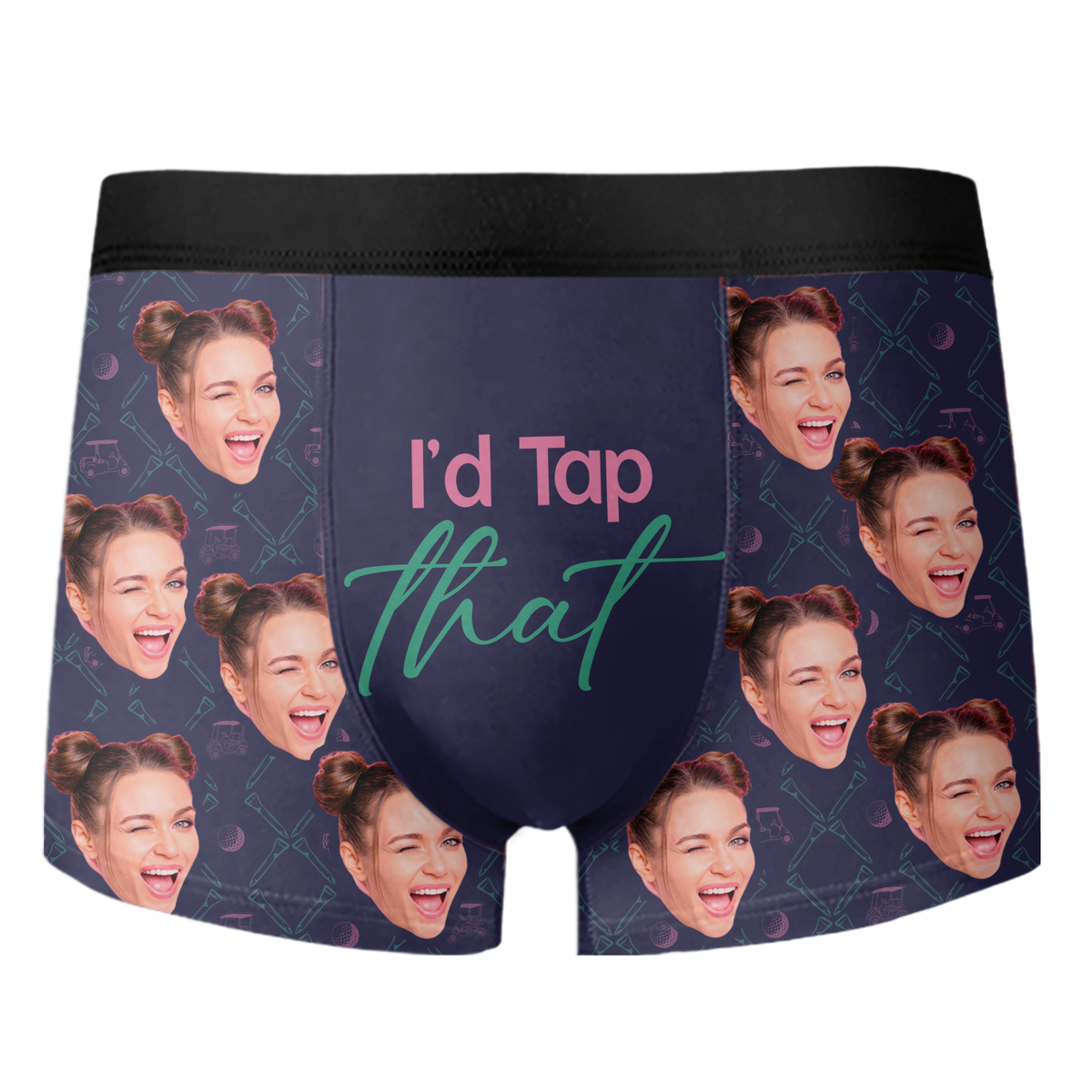 Custom Photo I'd Tap That Men's Boxer Gift for Golf Lovers LM32 897637