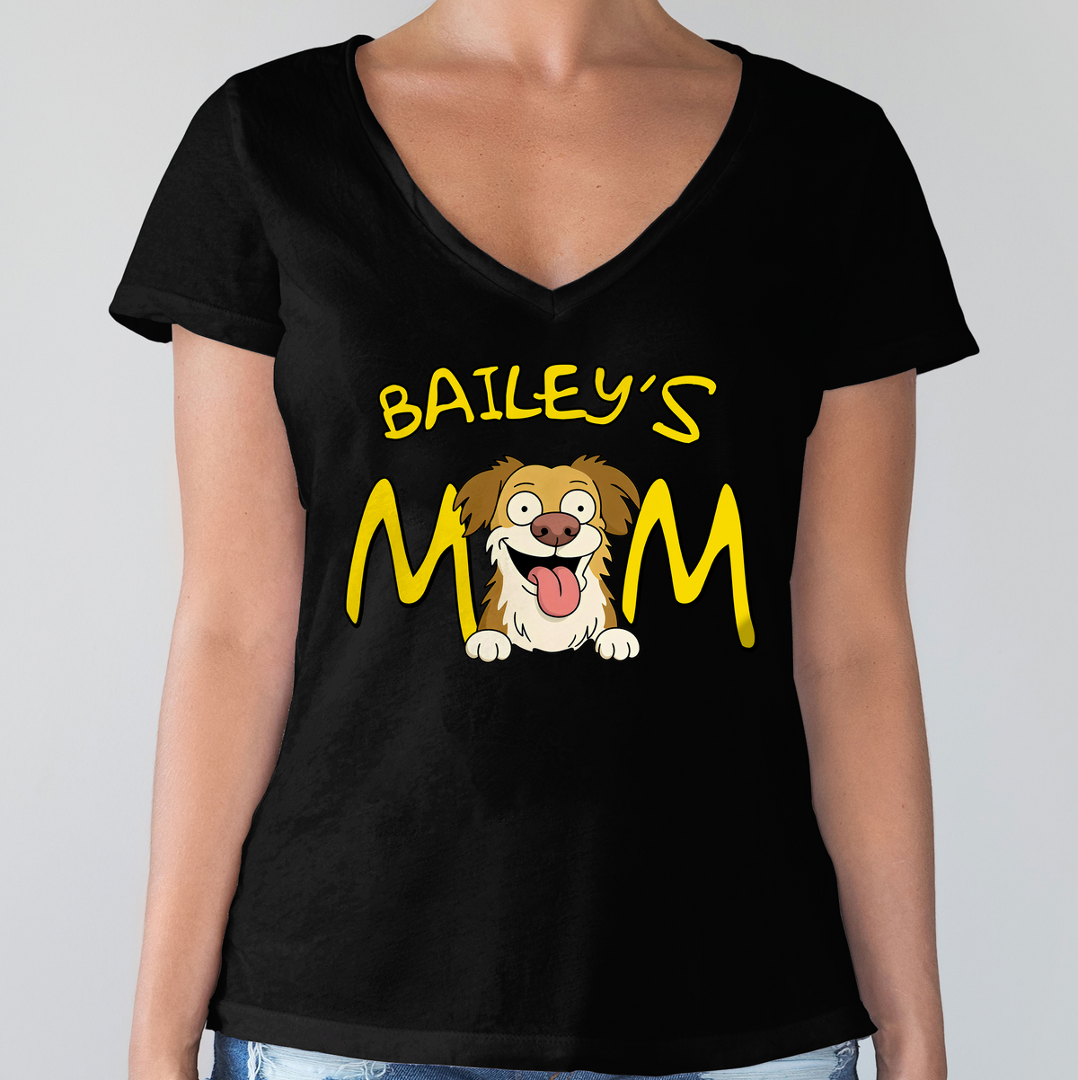 Personalized Dog Dad Dog Mom Dark Shirt HA75 892186