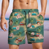 Custom Cute Face Island Vacation Summer Vibe Beach Short LM32 893527