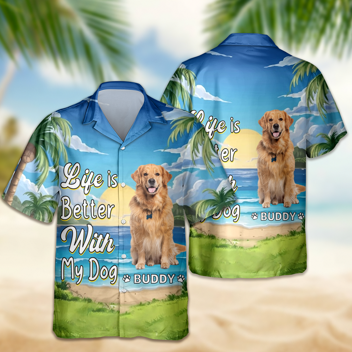 Life Is Better With Dog - Personalized Custom Hawaiian Shirt CH07 895680