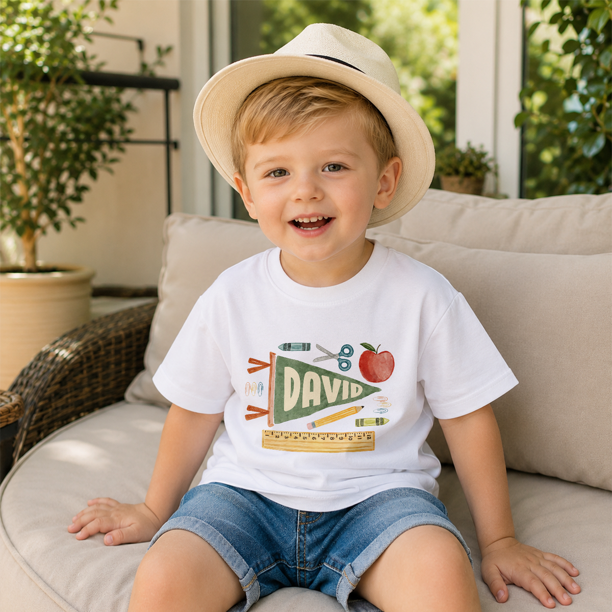 Custom Name Back to School Kids Shirt – Cute Back to School Gift for Boys & Girls TH10 170211