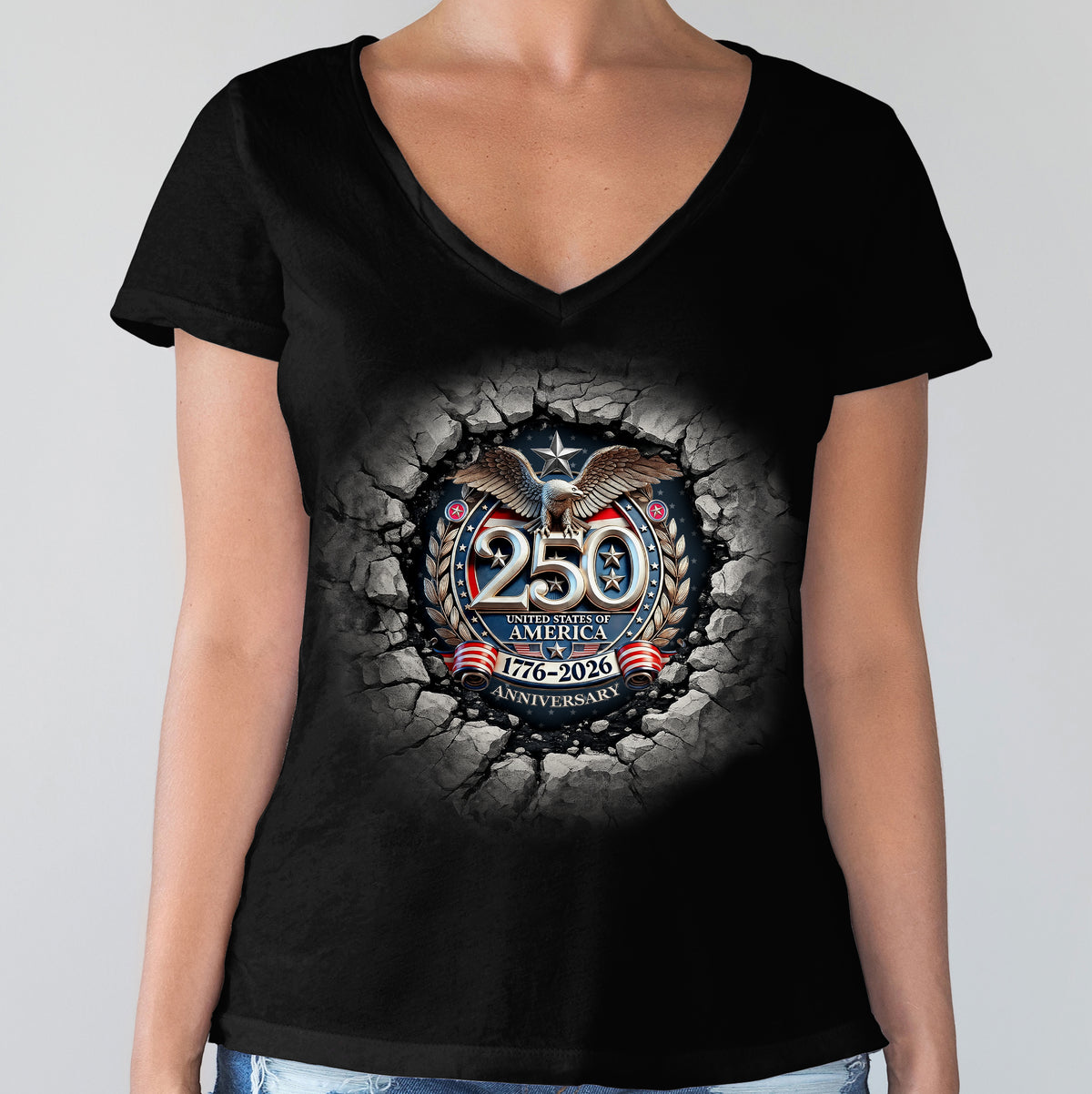 USA Eagles 250th Anniversary Semiquincentennial 1776-2026 Dark Shirt LM32 899049