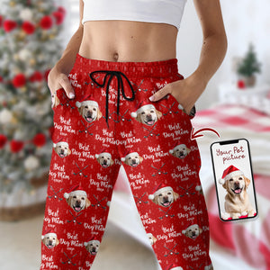 Custom Pet Photo Best Dog Dad Ever Sweatpants For Golf Loving LM32 893939