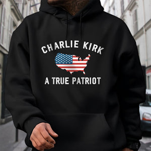 Charlie Kirk - A True Patriot Dark Shirt LM32 65451