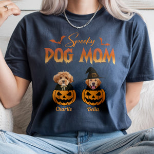 Custom Photo Spooky Dog Mom Comfort Shirt For Halloween TH10 896153