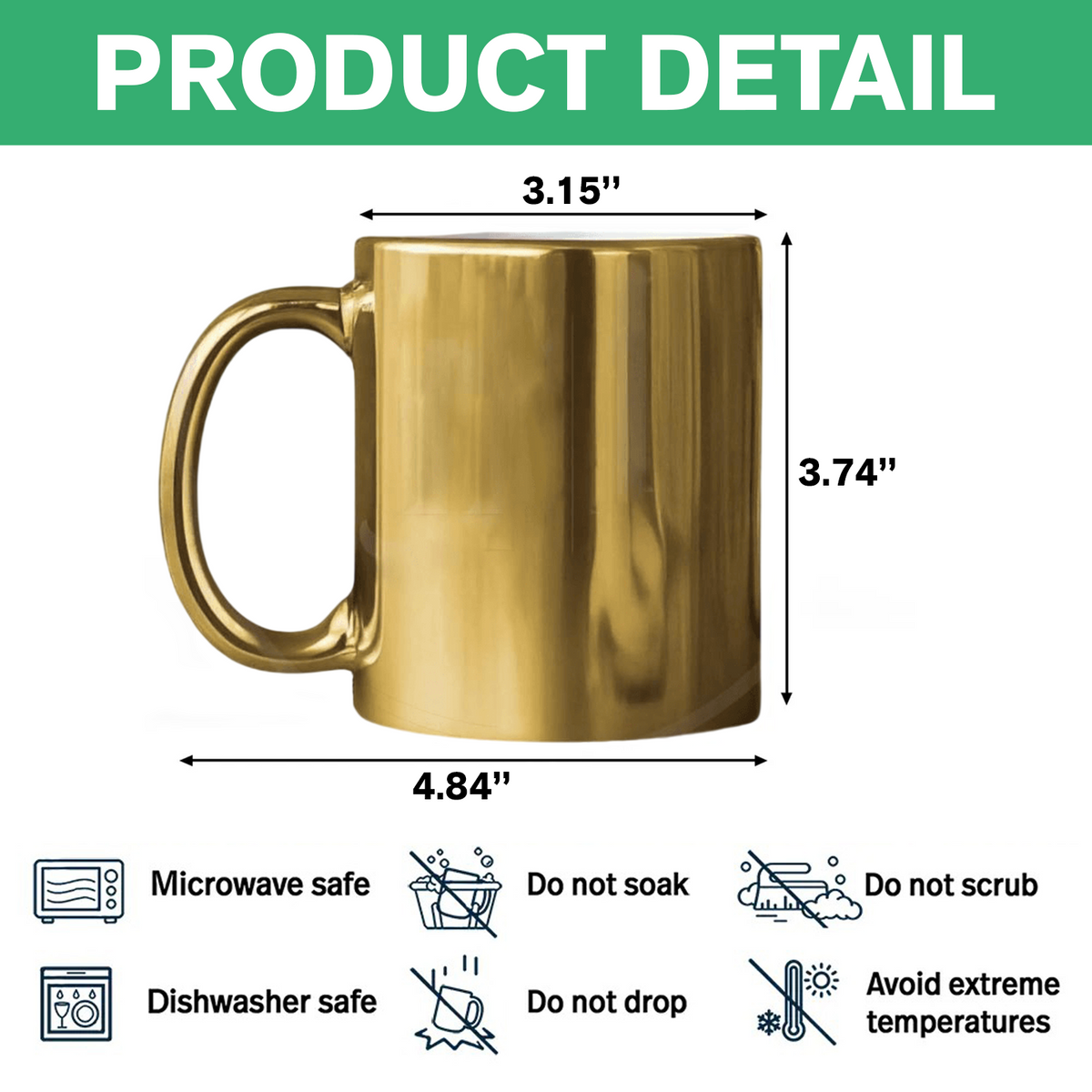 Custom Photo Cool Dog, Cat Metallic Mug Gift For Dog Cat Pet Lover HO82 900568