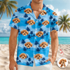 Custom Dog Face Hawaiian Shirt For Summer Holiday Dog Dad Gift CH07 911378