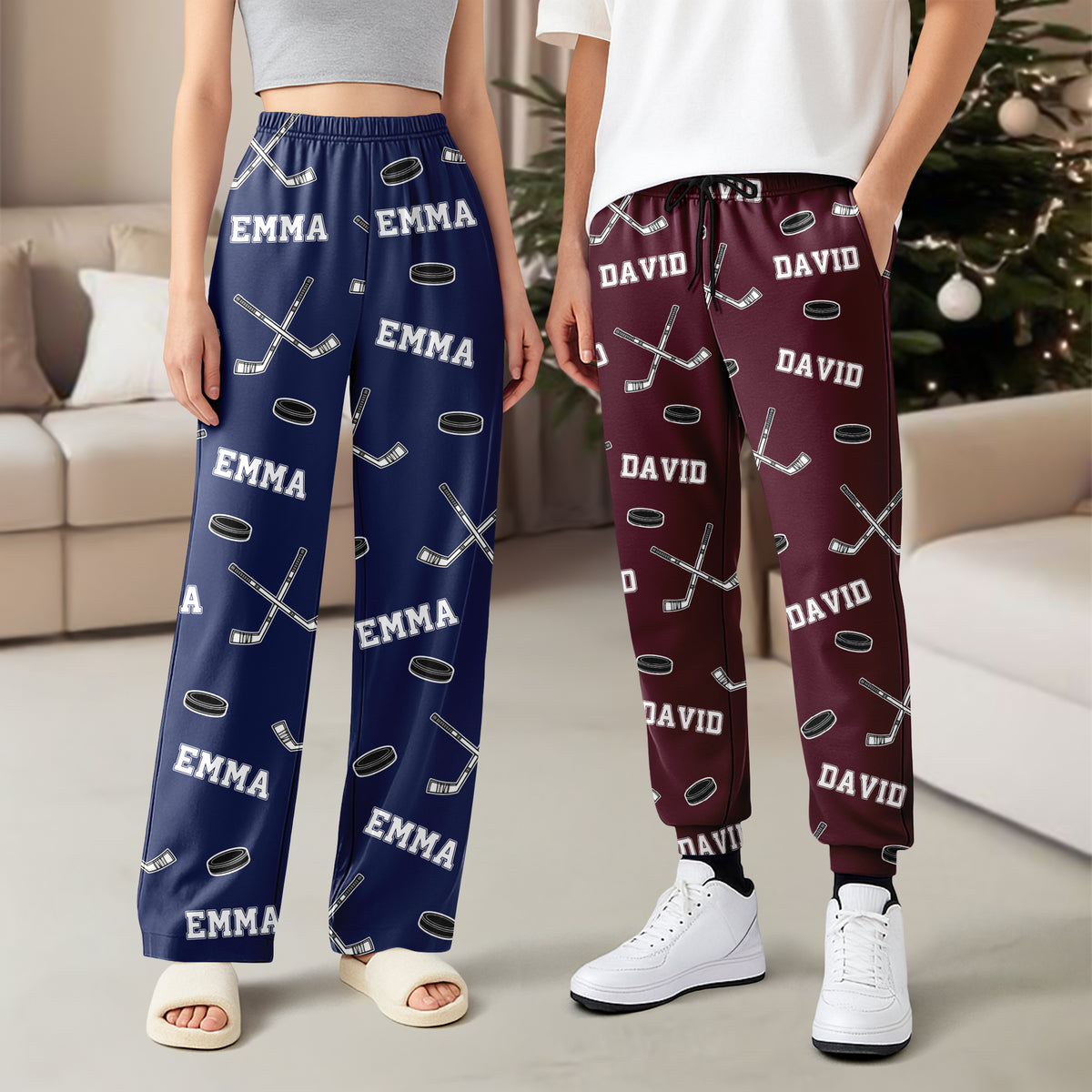 Hockey Custom Name - Personalized Sweatpants Gift For Hockey Lovers HO82 900190
