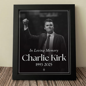 Charlie Kirk Free Speech Hero Picture Frame HO82 65804