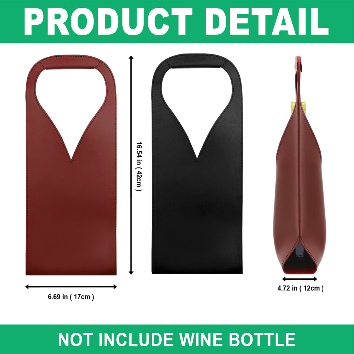 Custom Photo Life Would Be Boring Without Me Dog Cat Leather Wine Bag HA75 892904