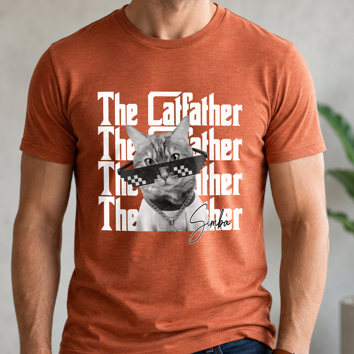Personalized Vintage Photo The Catfather Comfort Shirt For Cat Lovers HA75 921570