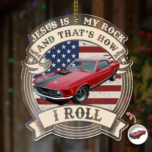 This Is How I Roll - Custom Car Photo Route 66 Vintage Acrylic Ornament HA75 897462