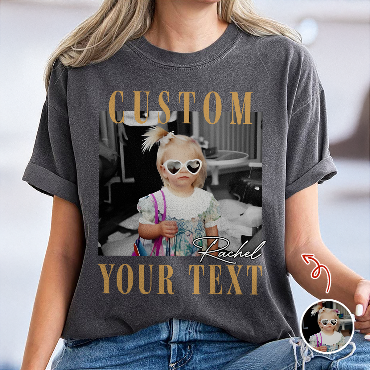 Custom Photo And Your Text Comfort Shirt For Family TH10 170601