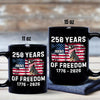 Custom Dog America 250 of Freedom Black Mug For Dog Lovers LM32 895317