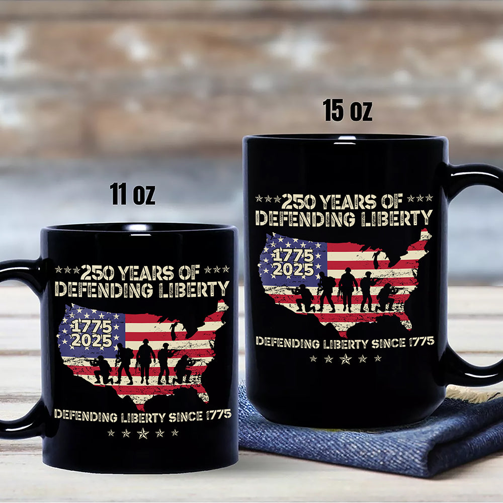 250 Years Of Defending Liberty Black Mug TH10 894683
