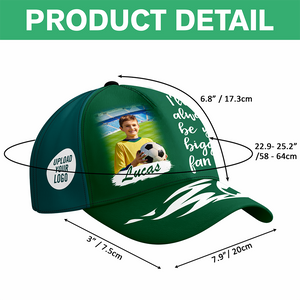 Personalized I Will Always Be Your Biggest Fan Custom Photo Classic Cap GameDay Gift For Football, Baseball, Soccer Family CH07 895826