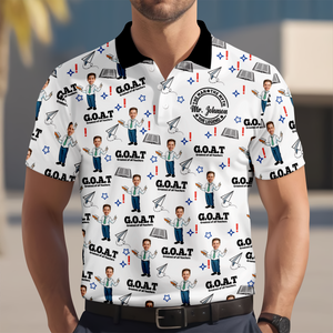 Custom Photo Male Teacher Greatest Of All Teachers Polo Shirt Gift For Teacher HA75 892636