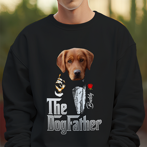 Custom Photo The Dogfather Gentlemen Shirt Personalized Gift For Dog Dad HO82 893862