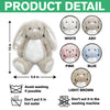 Custom Baby Bump Photo - Personalized This Mother's Day I'll Be Snuggled Up In Your Tummy Bunny Plush CH07 895308