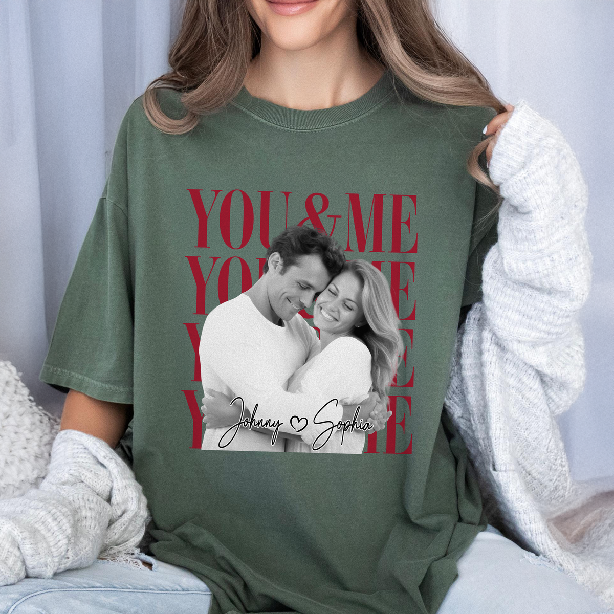 Personalized Vintage Photo You & Me Couple Comfort Shirt HA75 921454