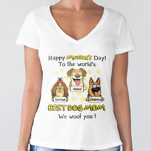 Woof Best Dog Mom Personalized Shirt Mother's Day Gifts HA75 892152