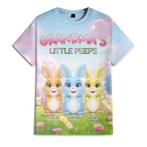 Personalized Grandma's Little Peeps Easter 3D Shirt Funny Gift For Mom, Grandma Ch07 895264