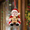 Custom Photo Baby's First Christmas Acrylic Ornament HA75 921902