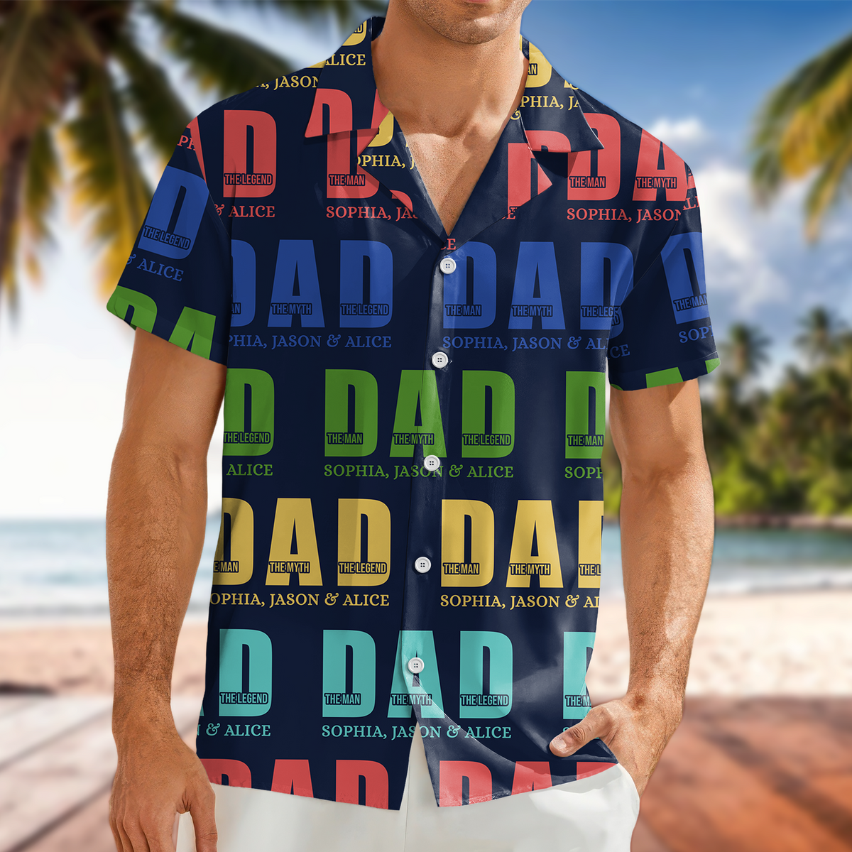 Personalized The Man The Myth The Legend Dad Hawaii Shirt LM32 893705