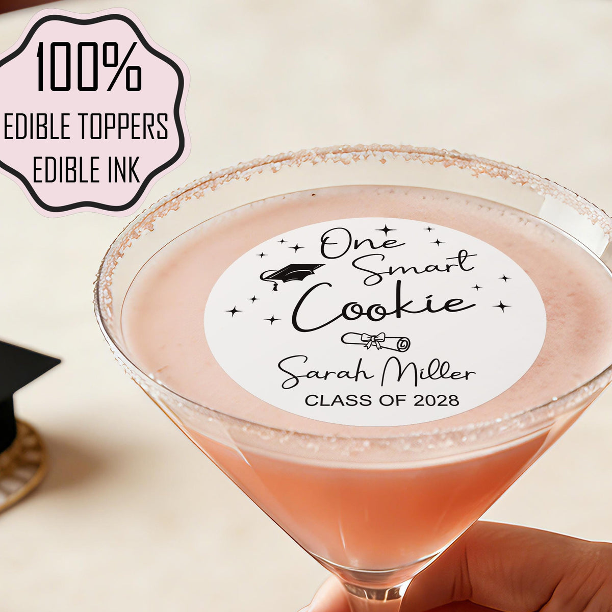 Personalized Graduation Drink Toppers - Class Of 2026 Cocktail Toppers LM32 899947
