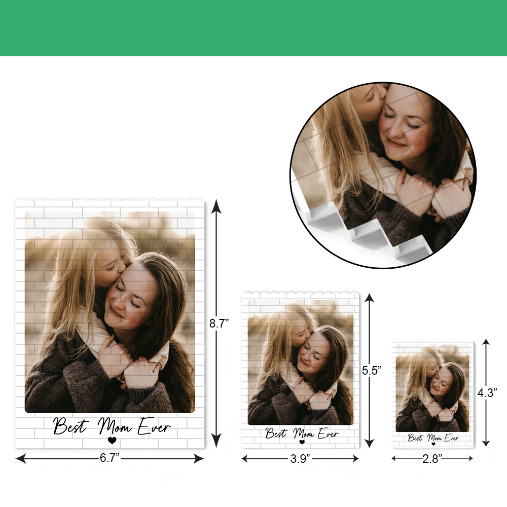 Custom Photo Best Mom Ever Building Brick Blocks CH07 910784