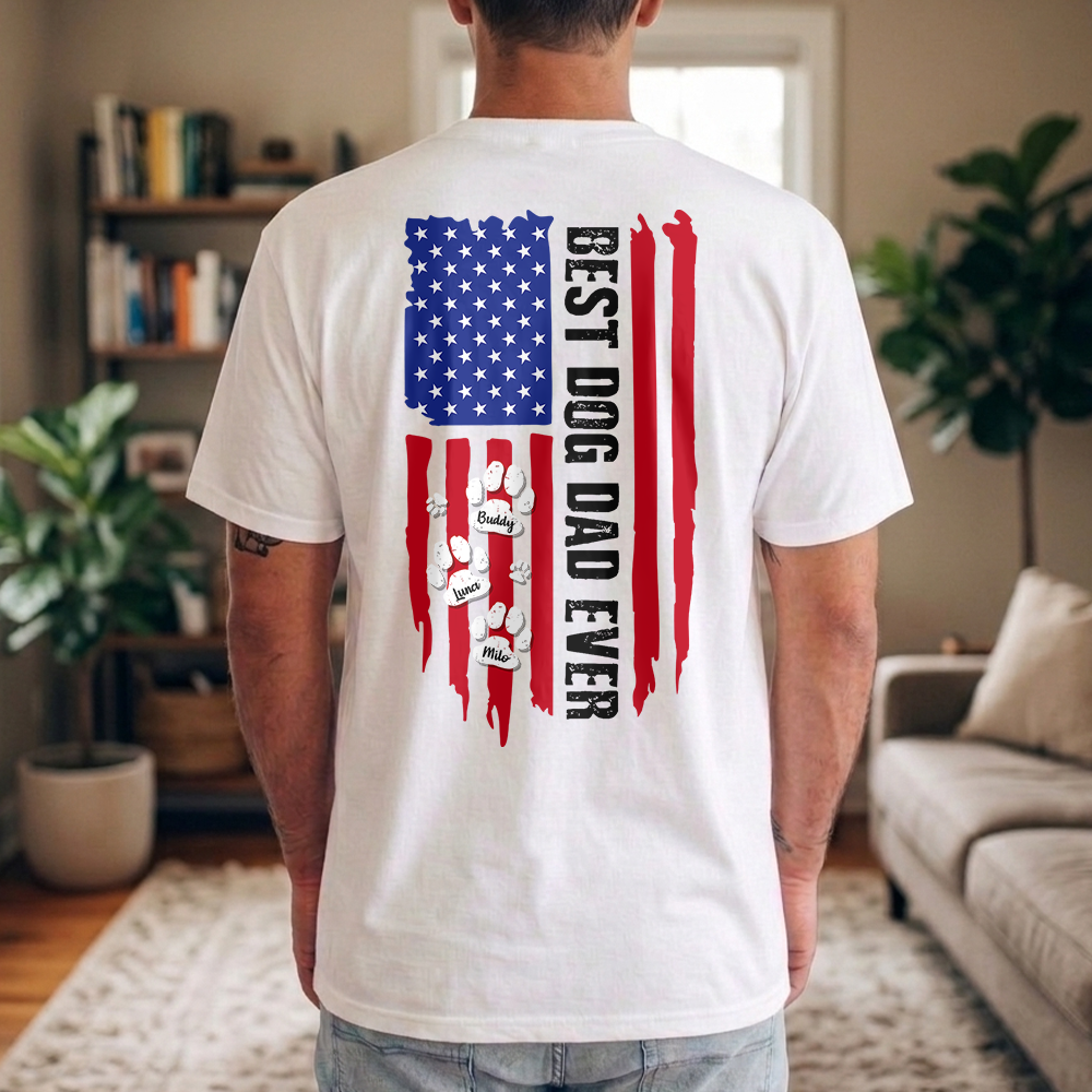 Custom Name Best Dog Dad Ever Comfort Shirt Gift For Dog Lover TH10 169363