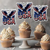 Faith, Family & Freedom 250 Years America Cupcake Topper HA75 898836