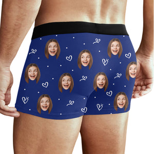 Custom Photo Only Her - Personalized Men's Boxer Briefs Valentine's Day HA75 898416