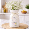 Custom First Mom Now Grandma Birth Month Flower Ceramic Vase LM32 899719