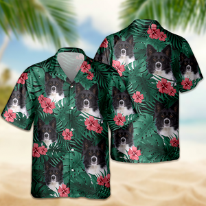 Custom Dog Photo Flower Tropical Hawaiian Shirt TH10 892903