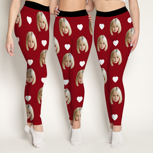 Custom Photo Face And Heart Icon Legging HO82 900514