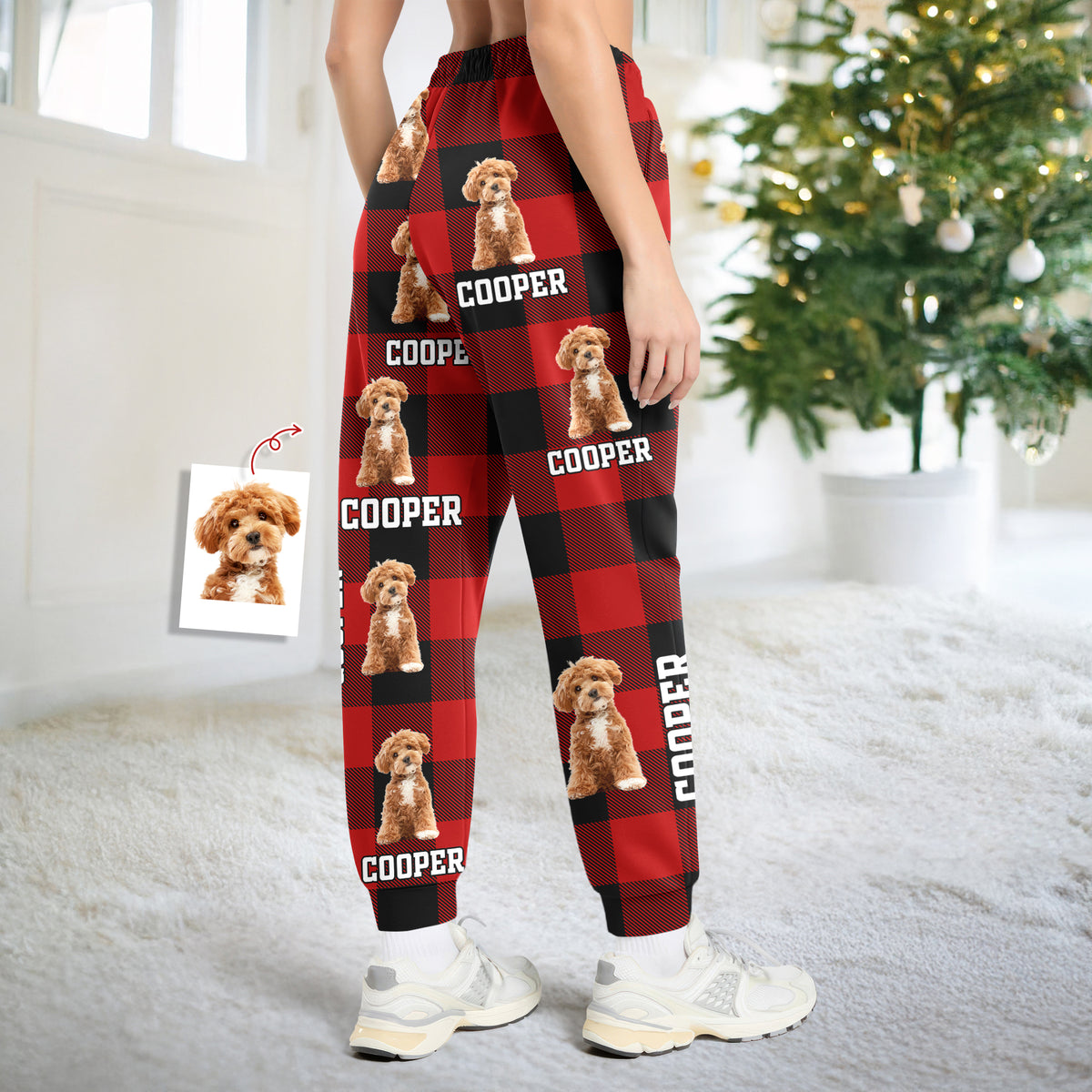 Custom Photo Dog Cat Sweatpants Christmas Gift For Dog Cat Lovers HA75 898346
