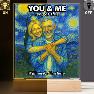 Custom Photo You And Me We Got This Under Starry Night - Personalized Led Night Light CH07 896542