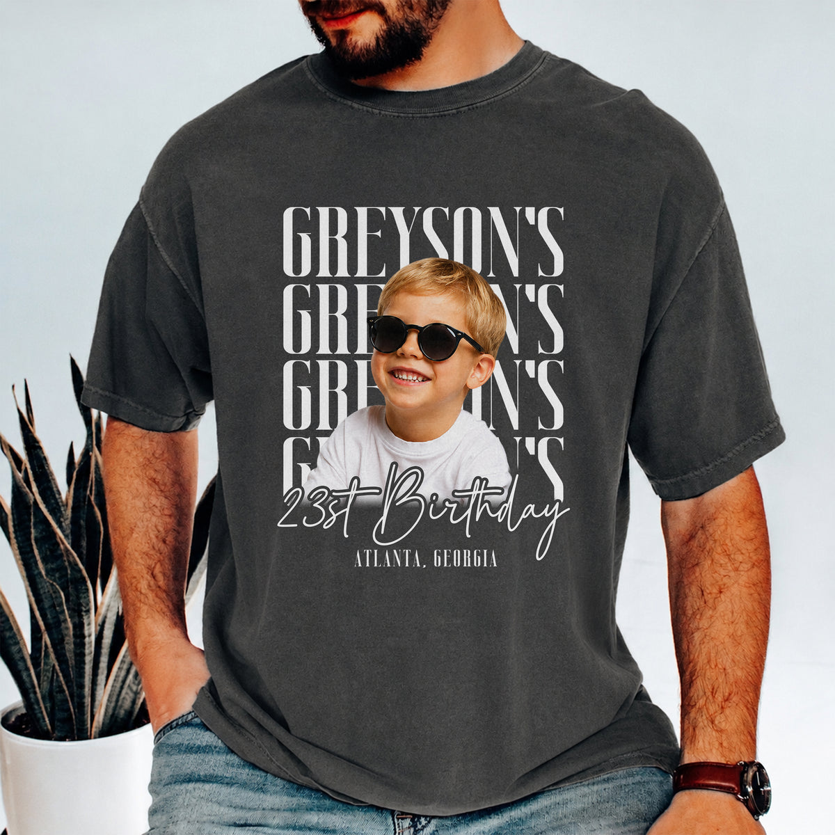 Custom Photo Birthday Vintage Comfort Shirt - Personalized Birthday Gift HA75 921982