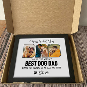Custom Photo Happy Father's Day Best Dog Dad Picture Frame Gift For Father's Day HO82 893970