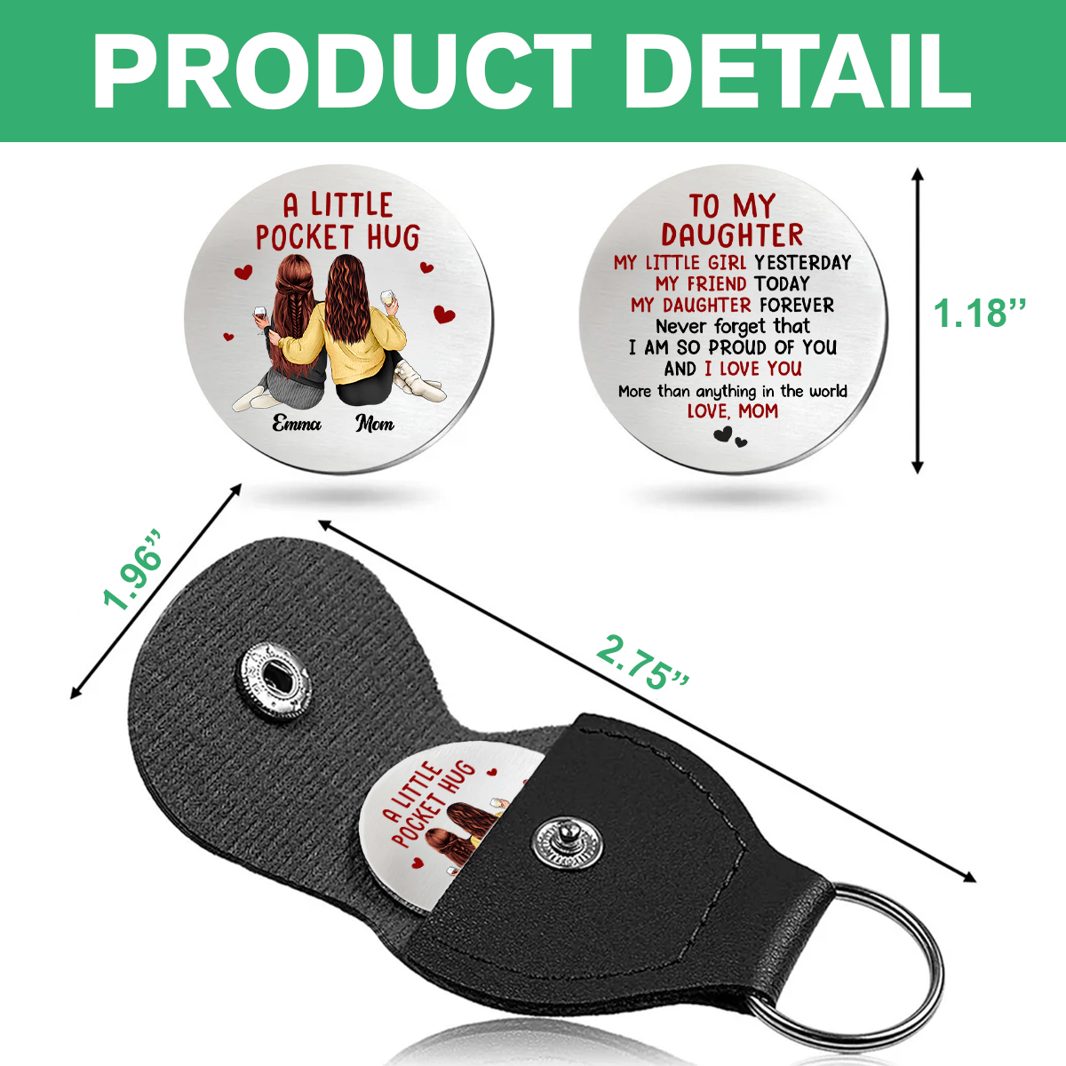 Personalized Pocket Hug – Meaningful Birthday Gifts for Mom, Daughter HO82 900494