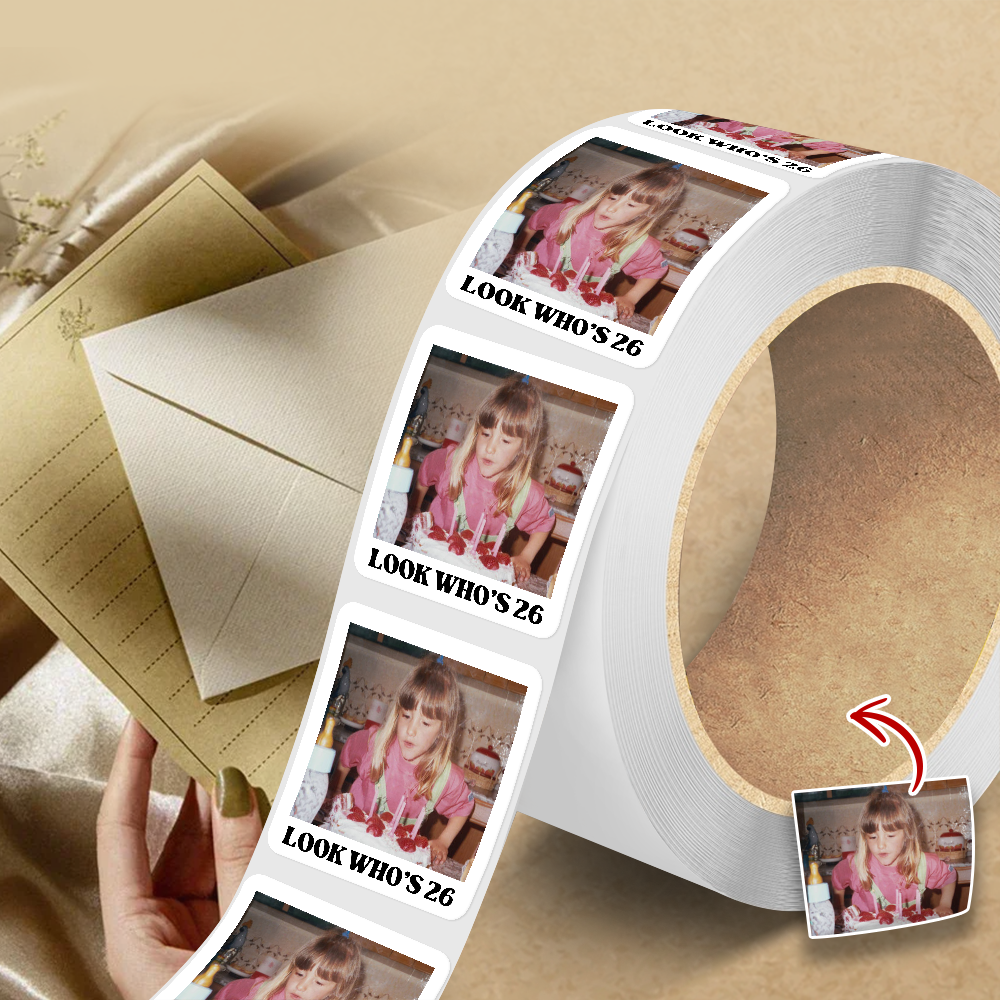 Custom Look Who’s Photo Roll Sticker For Birthday Decor LM32 899907