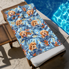 Custom Hawaii In The Air Face Dog Photo Beach Towel HO82 894008