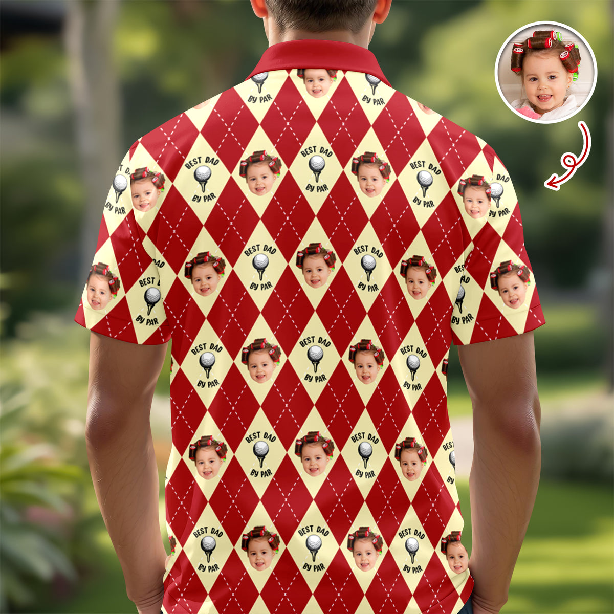 Custom Photo Golf Dad Polo Gift For Golfer HO82 901100