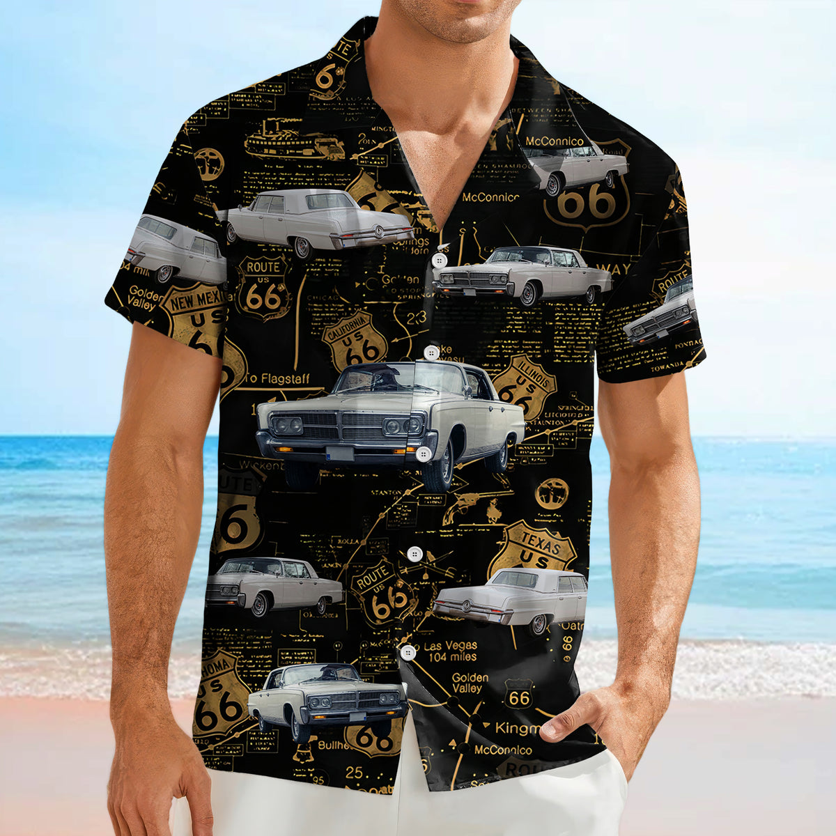 Custom Car Photo Retro Style Hawaiian Shirt HO82 894430